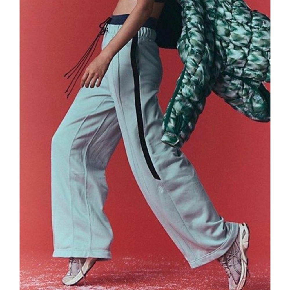 Free People Movement Fineline Pants Mint Momentum Green Wide Leg Sweatpants XL